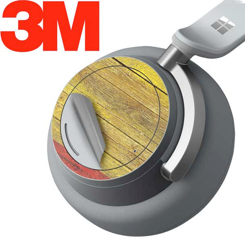 Spain Flag Dark Wood Surface Headphones Skin